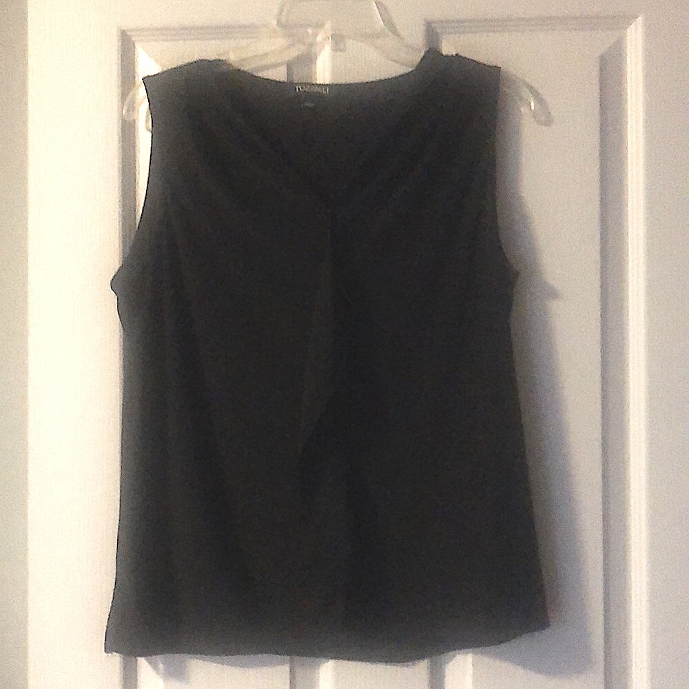 Roz&ali Black shirt size L and XL ruffled front